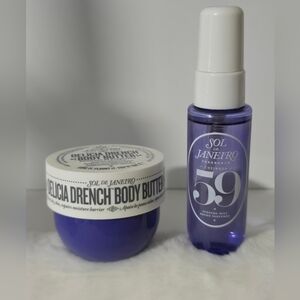 Sol de Janeiro 50ml Delicia Drench Body Butter and 59 Mist 30ml Bundle New